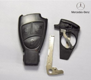 Πλήρες Σετ Κλειδιού με 3 Κουμπιά για Mercedes CLK, SLK, C, E, S Class κ.α. - MERCEDES SLK-Class (R171) (2004-2010)
