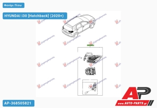 Φανάρι Πίσω Εξωτερικό (Η/Β) (Γνήσιο) HYUNDAI i30 (2020+) - Δεξί