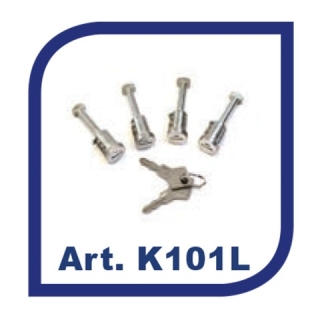 Κλειδαριές για Μπάρες Οροφής Σιδηρου/Αλουμινίου K39 (2 Κλειδια) - 4 Τεμ.